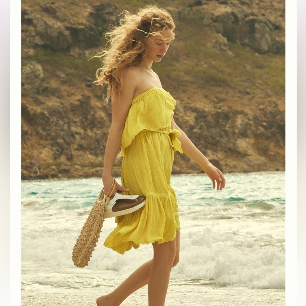 Daily Practice by Anthropologie Makibu Mini dress strapless